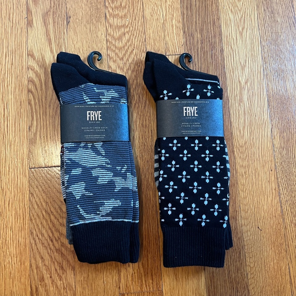 2 2 Packs New Frye Socks Camo Striped 6 - 12